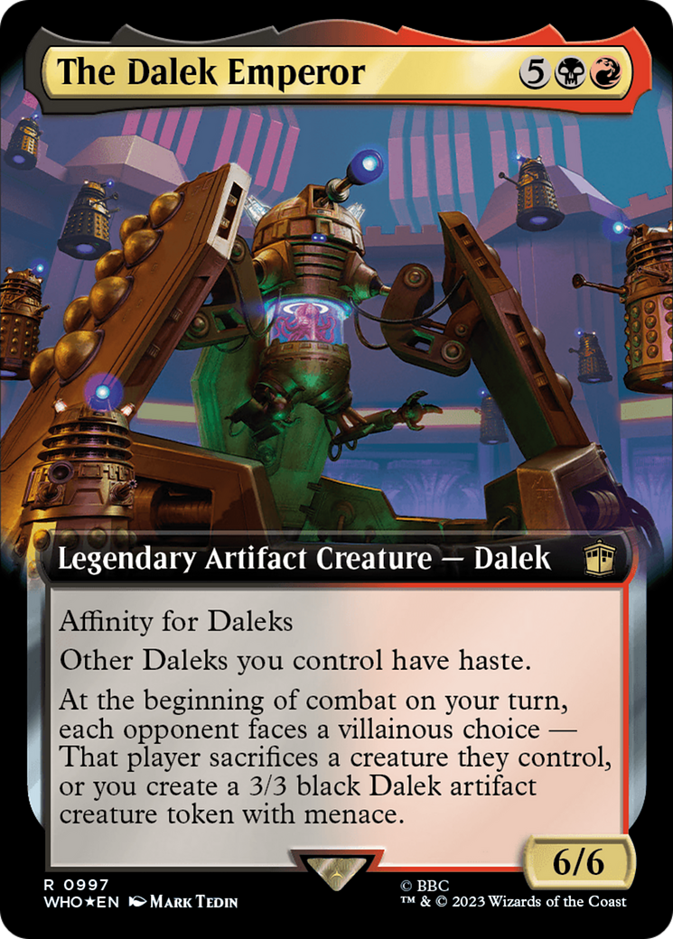 Image of The Dalek Emperor (Extended Art) (Surge Foil) [Doctor Who]