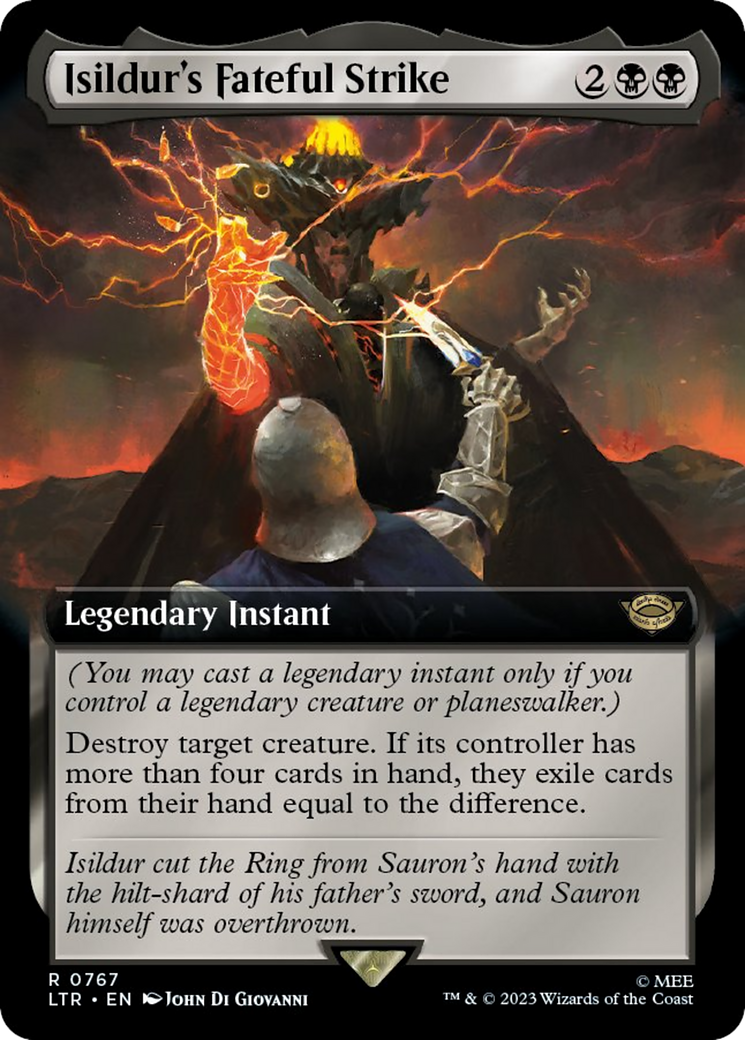 Image of Isildur's Fateful Strike (Extended Art) (Surge Foil) [The Lord of the Rings: Tales of Middle-Earth]