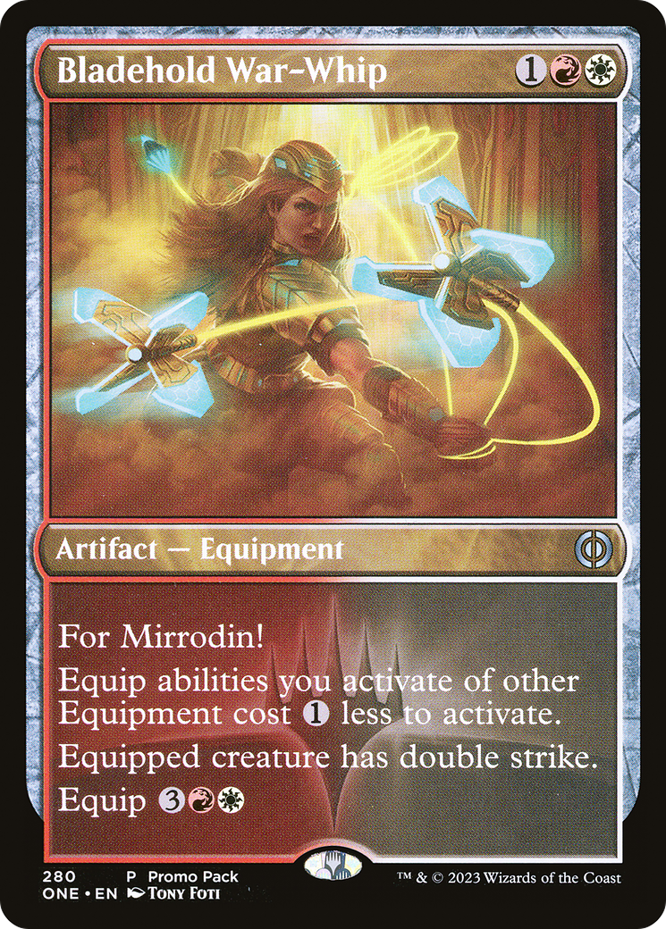 Image of Bladehold War-Whip (Promo Pack) [Phyrexia: All Will Be One Promos]