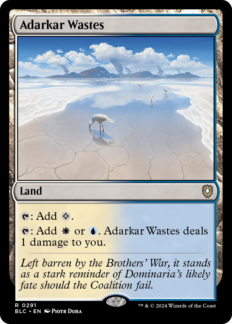 Image of Adarkar Wastes [Bloomburrow Commander]