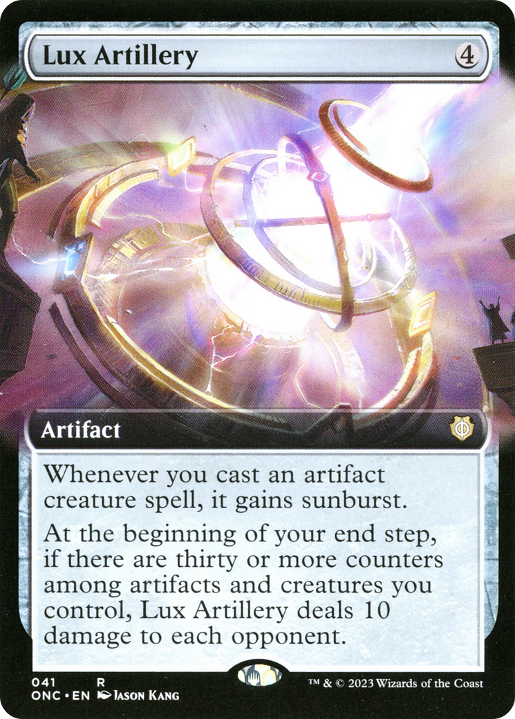 Image of Lux Artillery (Extended Art) [Phyrexia: All Will Be One Commander]