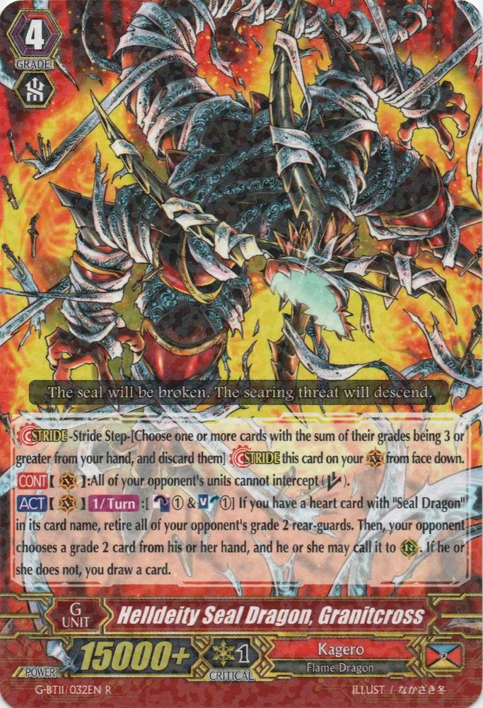 Image of Helldeity Seal Dragon, Granitcross (G-BT11/032EN) [Demonic Advent]