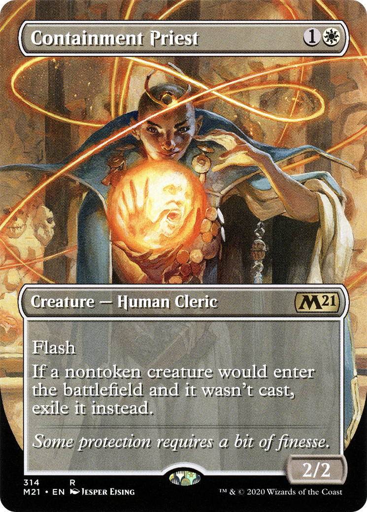 Image of Containment Priest (Borderless Alternate Art) [Core Set 2021]
