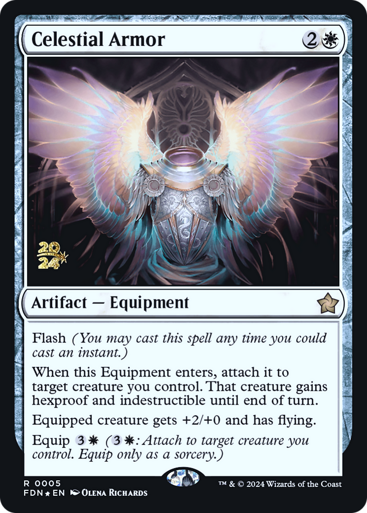 Image of Celestial Armor [Foundations Prerelease Promos]