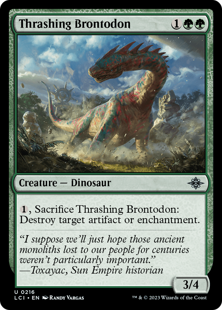 Image of Thrashing Brontodon [The Lost Caverns of Ixalan]