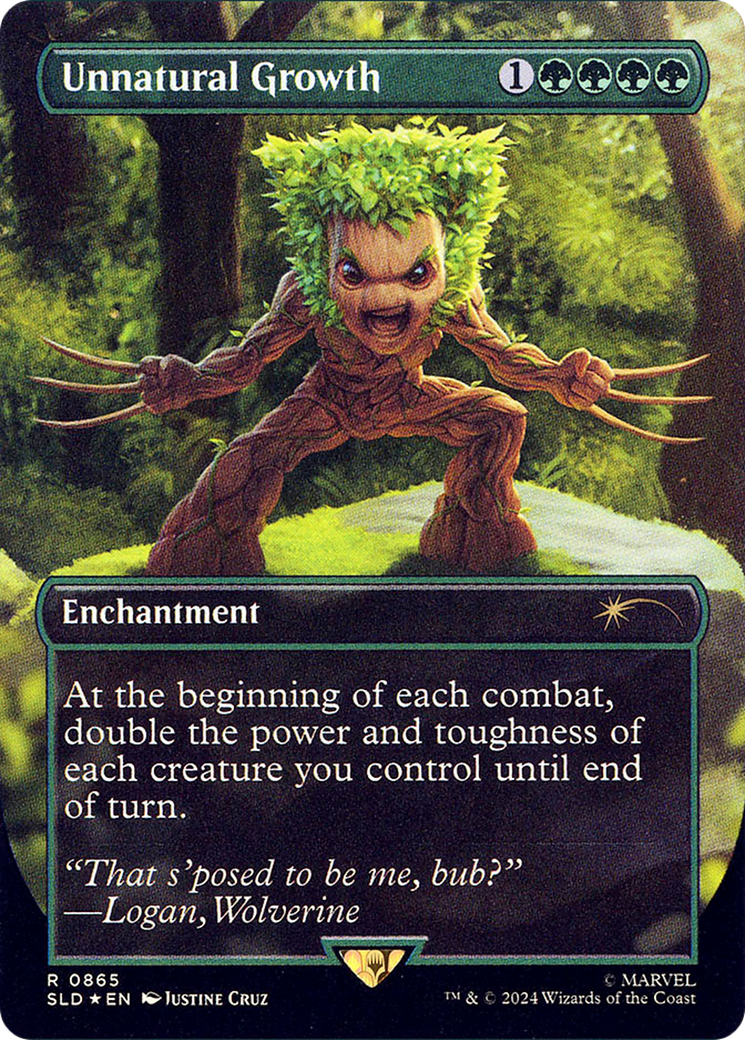 Image of Unnatural Growth (Rainbow Foil) [Secret Lair Drop Series]