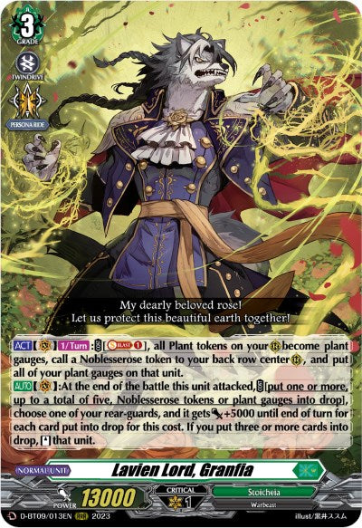 Image of Lavien Lord, Granfia (D-BT09/013EN) [Dragontree Invasion]