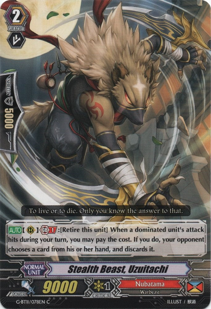 Image of Stealth Beast, Uzuitachi (G-BT11/078EN) [Demonic Advent]