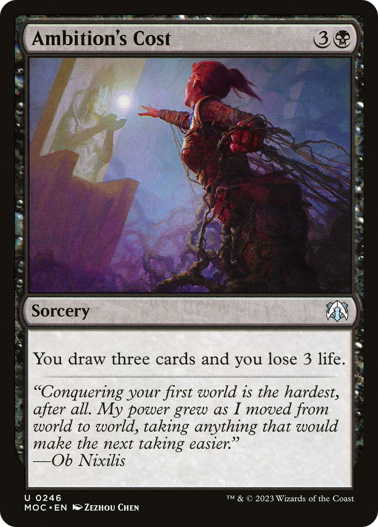 Image of Ambition's Cost [March of the Machine Commander]
