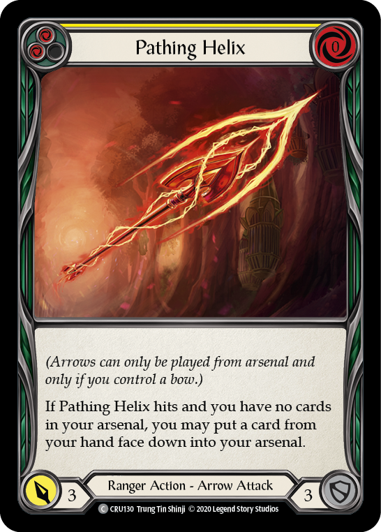 Image of Pathing Helix (Yellow) [CRU130] (Crucible of War)  1st Edition Normal