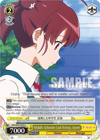 Image of Middle Schooler Led Astray, Izumi [Saekano: How to Raise a Boring Girlfriend]
