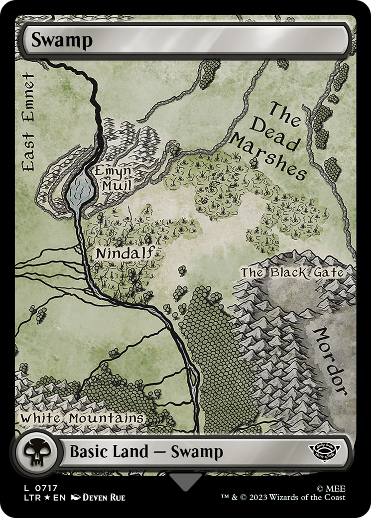 Image of Swamp (0717) (Surge Foil) [The Lord of the Rings: Tales of Middle-Earth]