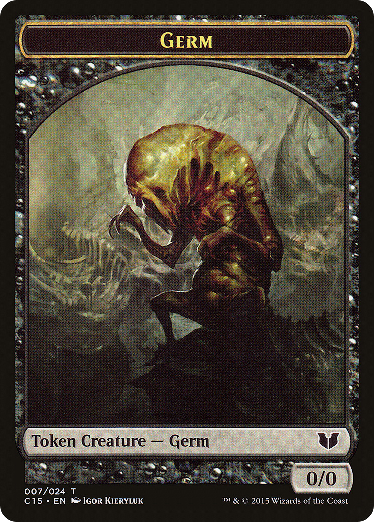 Image of Germ // Zombie Double-Sided Token [Commander 2015 Tokens]