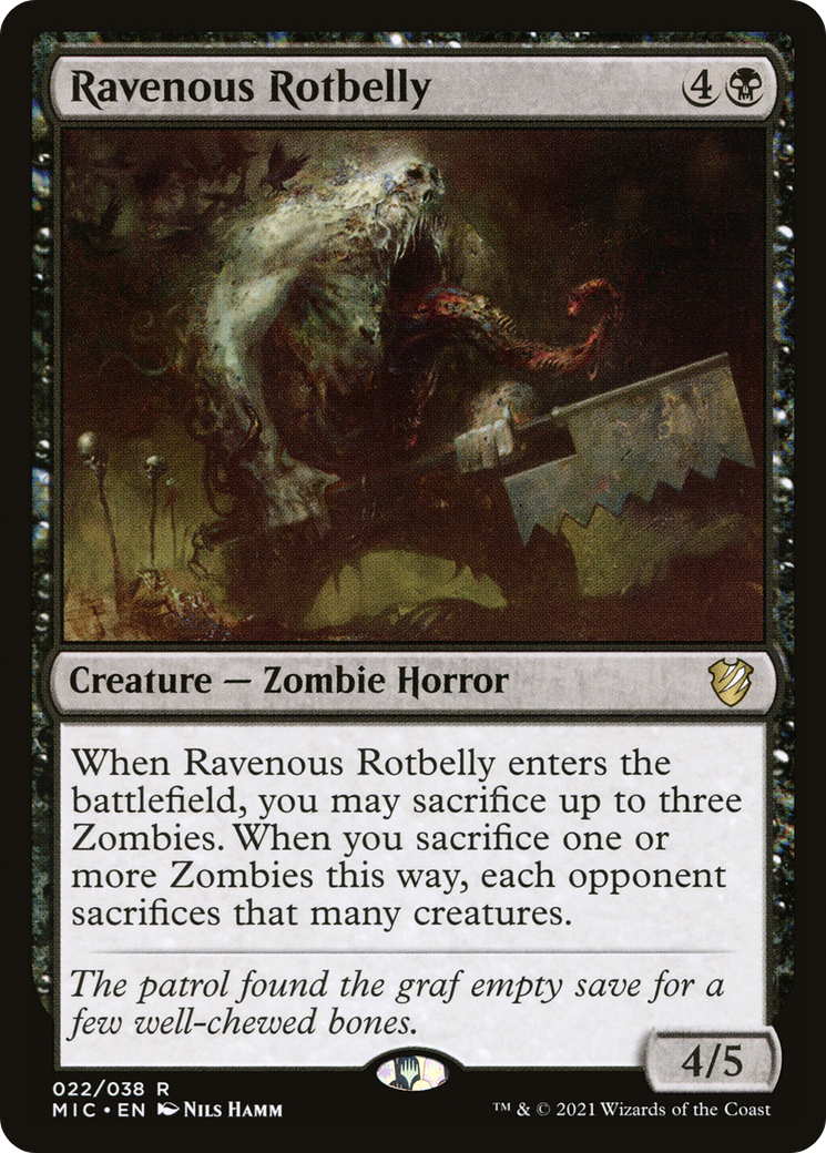 Image of Ravenous Rotbelly [Innistrad: Midnight Hunt Commander]