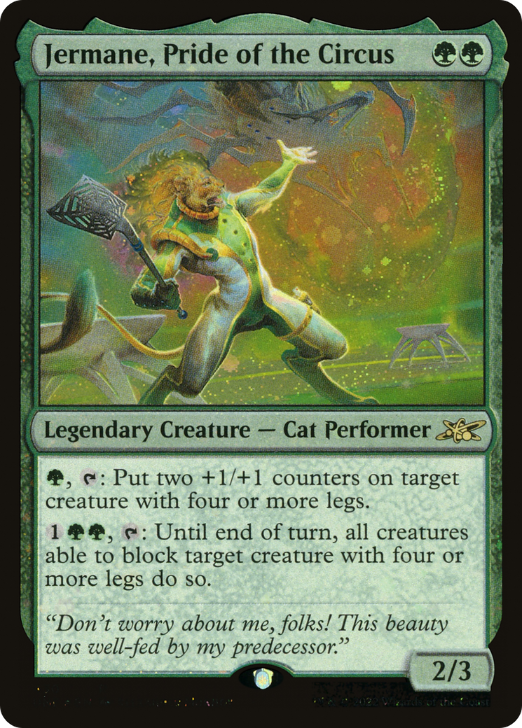 Image of Jermane, Pride of the Circus (Galaxy Foil) [Unfinity]
