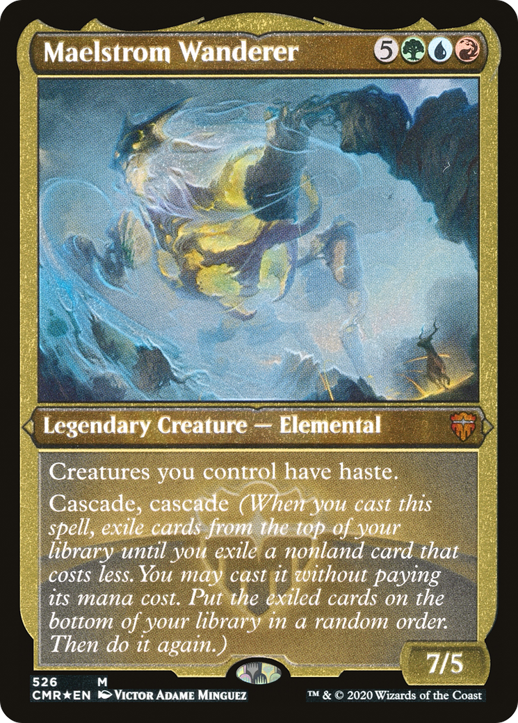 Image of Maelstrom Wanderer (Etched) [Commander Legends]