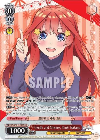 Image of Gentle and Sincere, Itsuki Nakano (5HY/W90-E049OFR OFR) [The Quintessential Quintuplets 2]