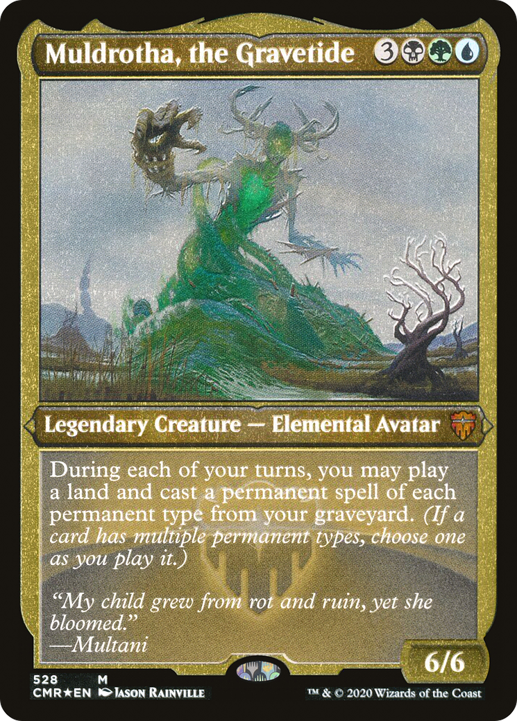 Image of Muldrotha, the Gravetide (Etched) [Commander Legends]