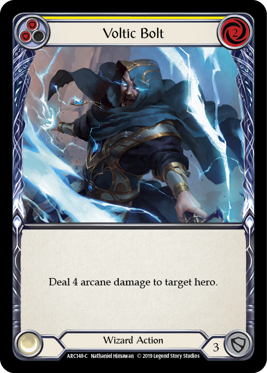 Image of Voltic Bolt (Yellow) [ARC148-C] (Arcane Rising)  1st Edition Normal