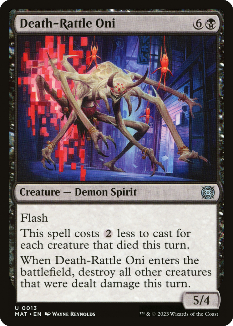 Image of Death-Rattle Oni [March of the Machine: The Aftermath]