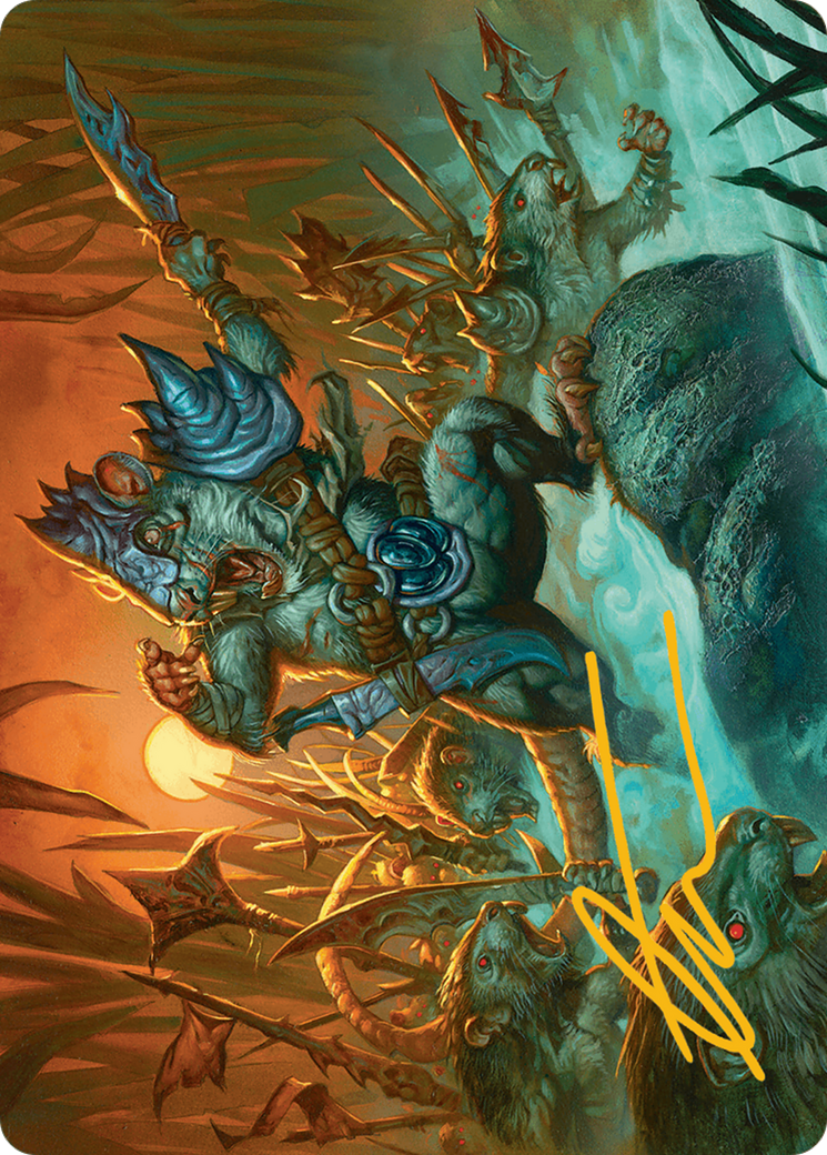 Image of Persistent Marshstalker Art Card (Gold-Stamped Signature) [Bloomburrow Art Series]