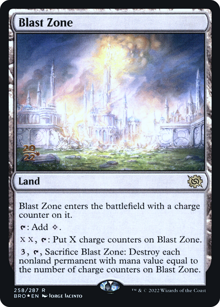 Image of Blast Zone (258) [The Brothers' War Prerelease Promos]