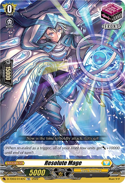 Image of Resolute Mage (D-TD03/014EN) [Raika Koshiba -Skyfall Executors-]