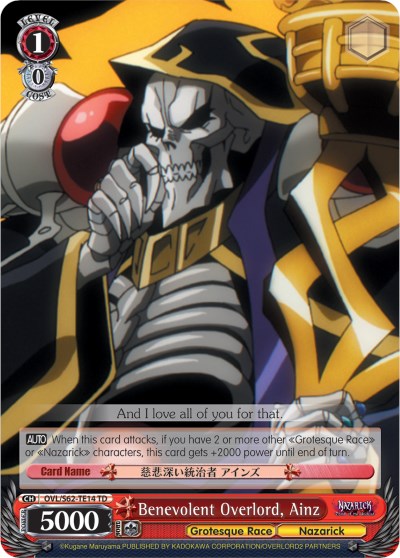 Image of Benevolent Overlord, Ainz (OVL/S62-TE14 TD) [Nazarick: Tomb of the Undead]