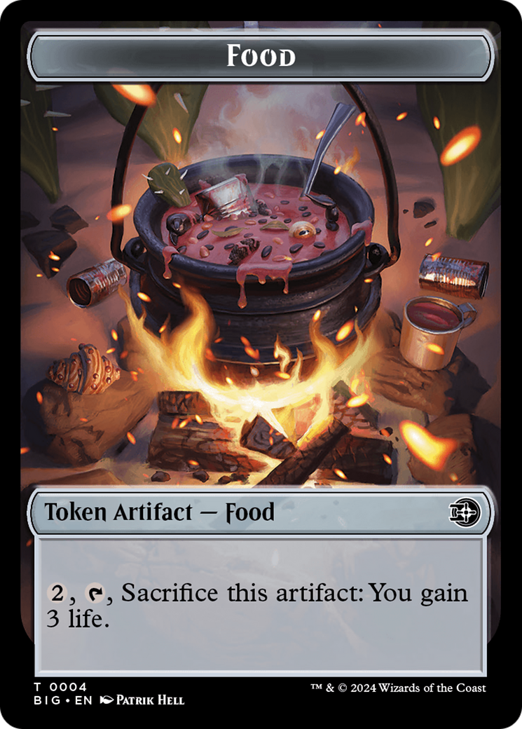 Image of Food // Plot Double-Sided Token [Outlaws of Thunder Junction: The Big Score Tokens]