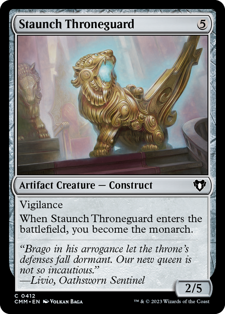 Image of Staunch Throneguard [Commander Masters]