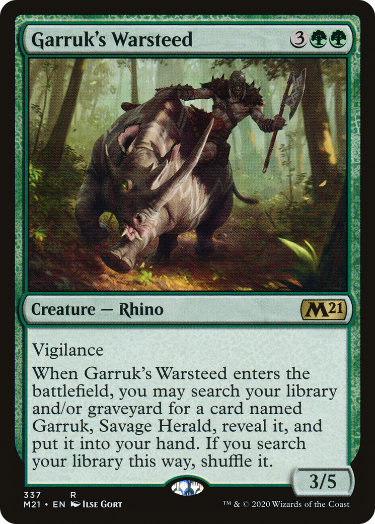 Image of Garruk's Warsteed [Core Set 2021]