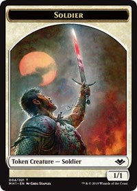 Image of Soldier (004) // Squirrel (015) Double-Sided Token [Modern Horizons Tokens]