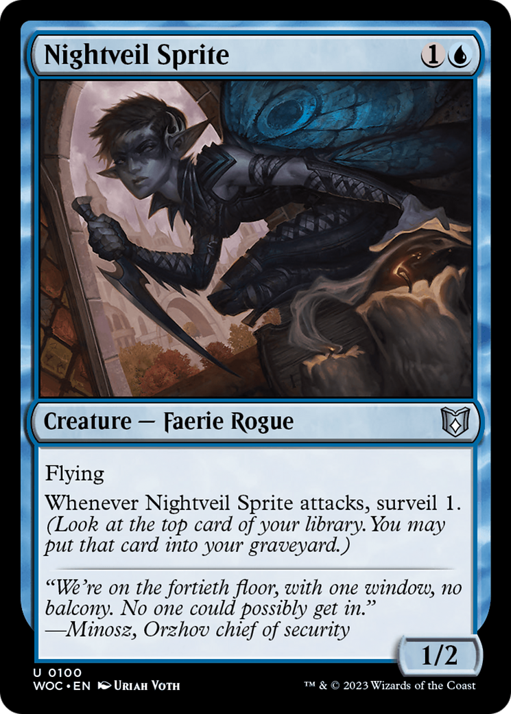 Image of Nightveil Sprite [Wilds of Eldraine Commander]