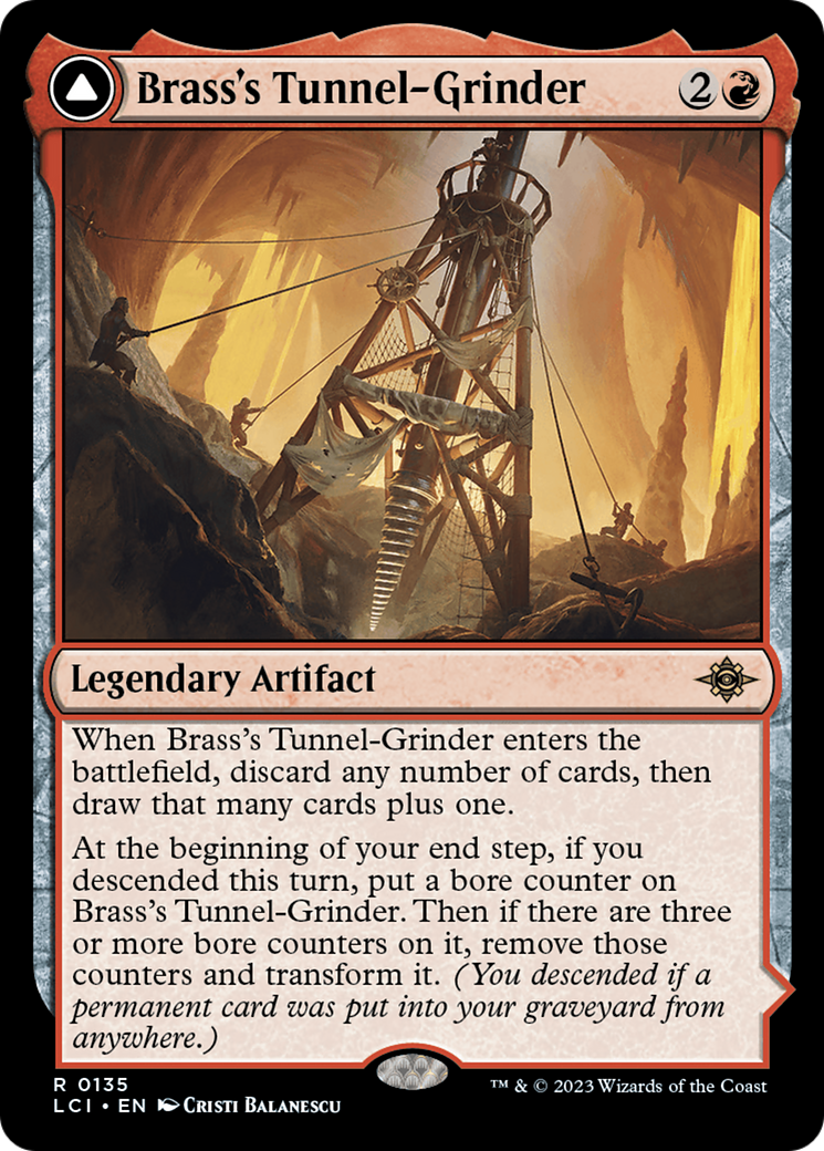 Image of Brass's Tunnel-Grinder // Tecutlan, The Searing Rift [The Lost Caverns of Ixalan]
