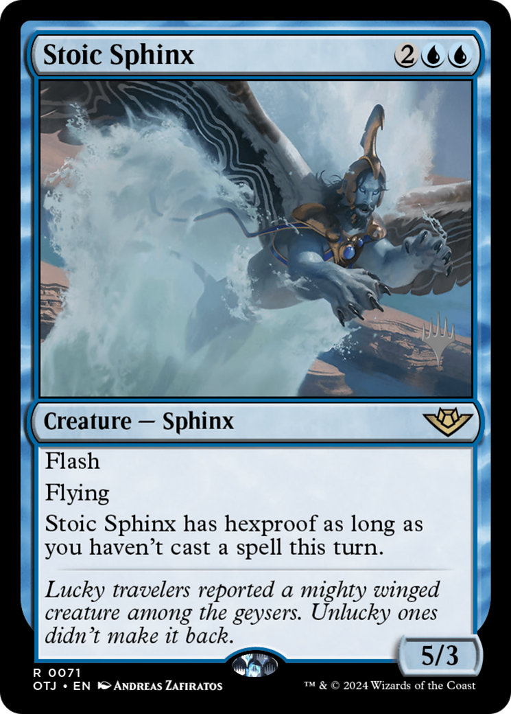 Image of Stoic Sphinx (Promo Pack) [Outlaws of Thunder Junction Promos]