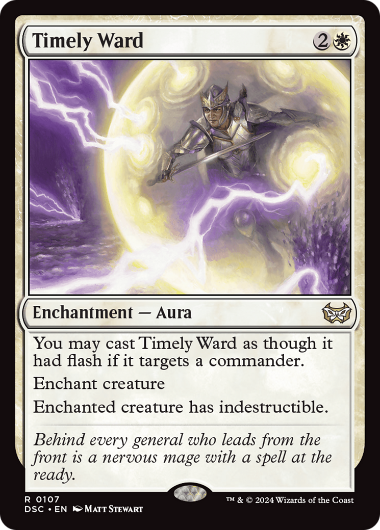 Image of Timely Ward [Duskmourn: House of Horror Commander]