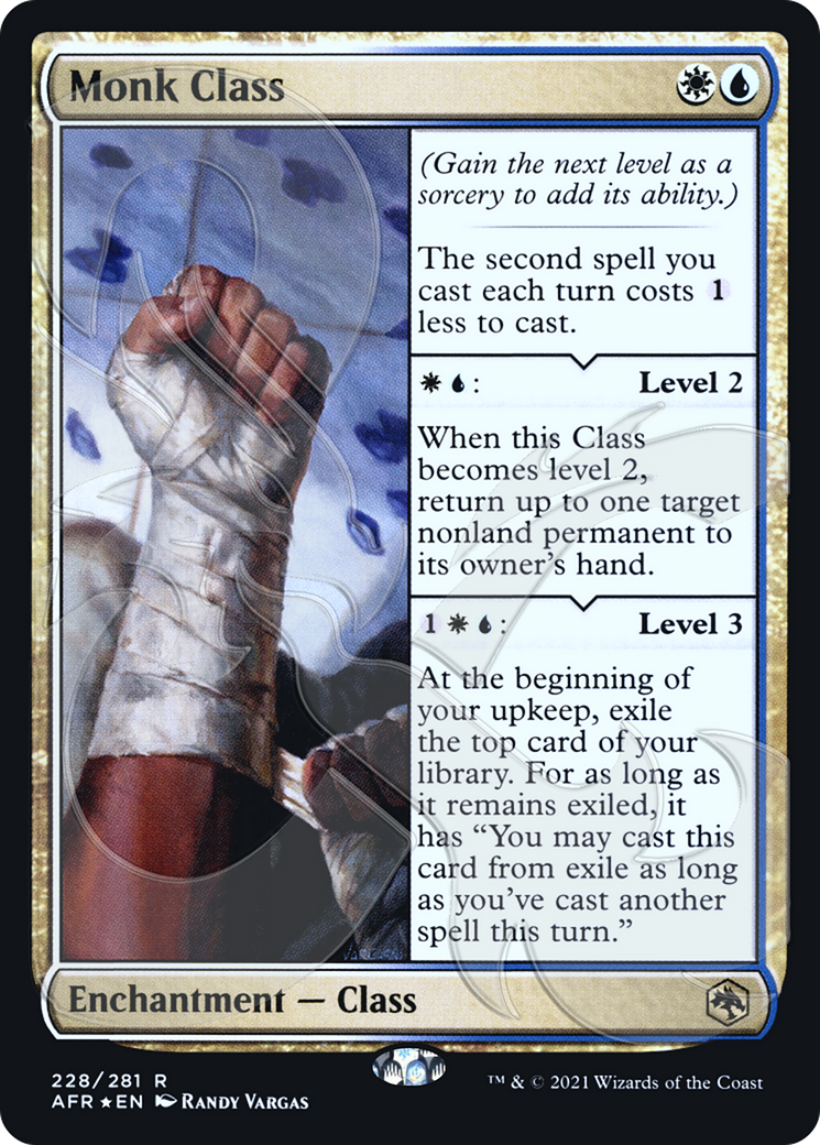Image of Monk Class (Ampersand Promo) [Dungeons & Dragons: Adventures in the Forgotten Realms Promos]