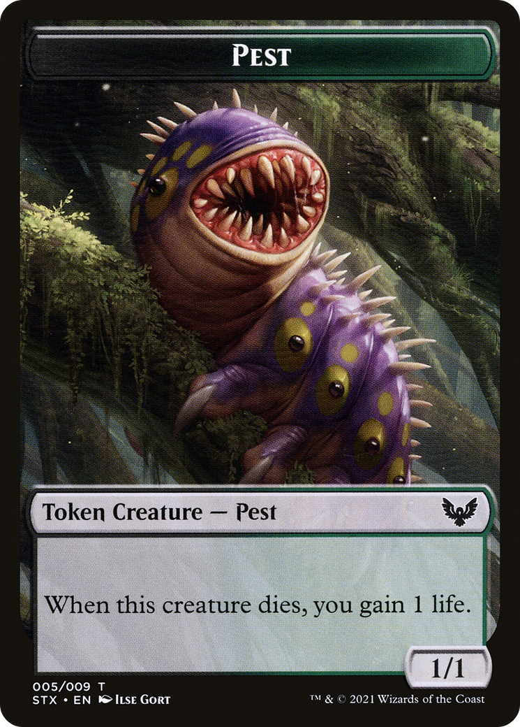 Image of Pest // Lukka, Wayward Bonder Emblem Double-Sided Token [Secret Lair: From Cute to Brute Tokens]