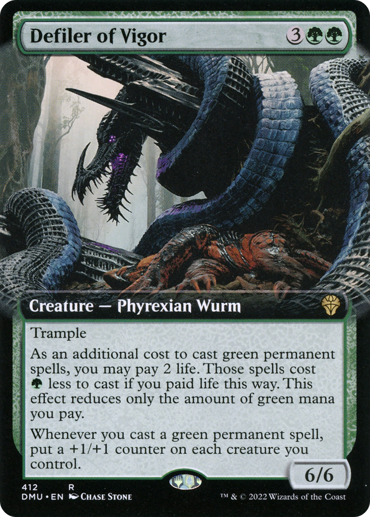 Image of Defiler of Vigor (Extended Art) [Dominaria United]