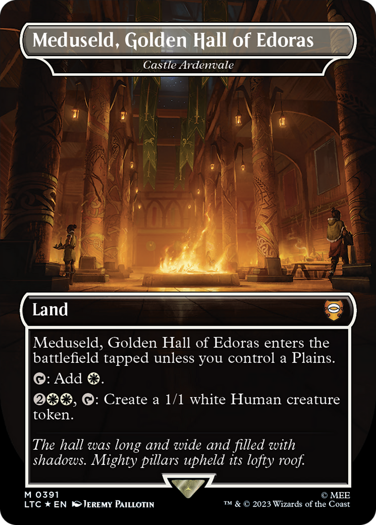 Image of Meduseld, Golden Hall of Edoras - Castle Ardenvale (Surge Foil Realms and Relics) [The Lord of the Rings: Tales of Middle-Earth Commander]