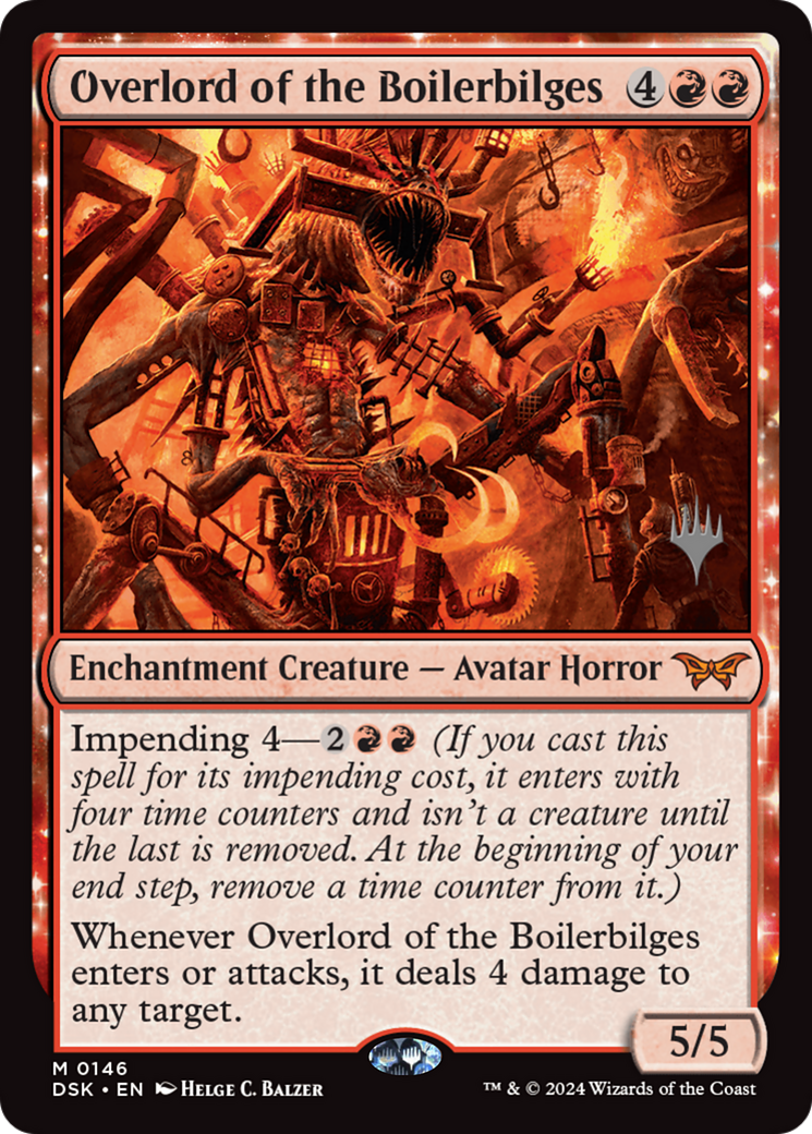 Image of Overlord of the Boilerbilges (Promo Pack) [Duskmourn: House of Horror Promos]