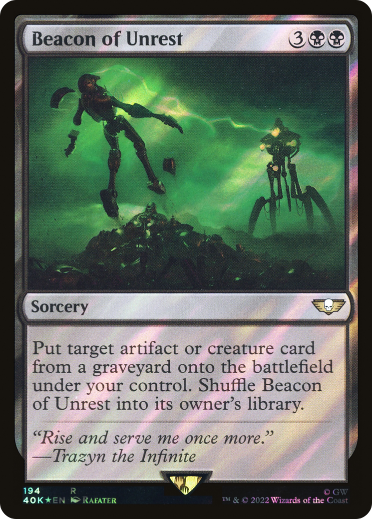 Image of Beacon of Unrest (Surge Foil) [Warhammer 40,000]