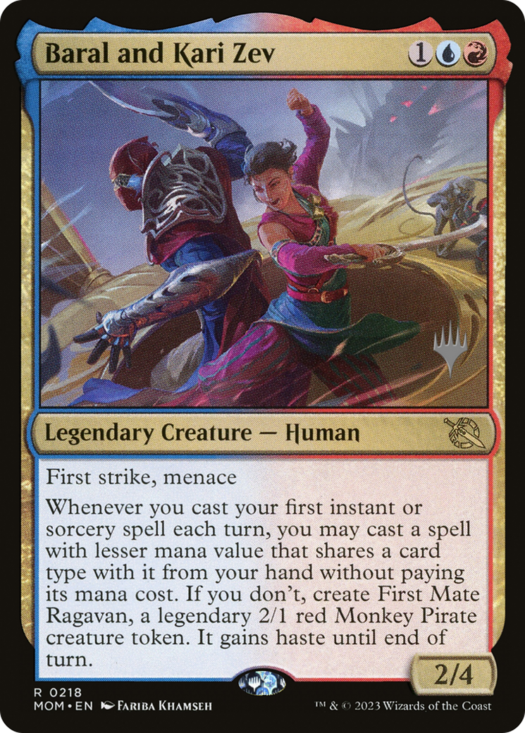 Image of Baral and Kari Zev (Promo Pack) [March of the Machine Promos]