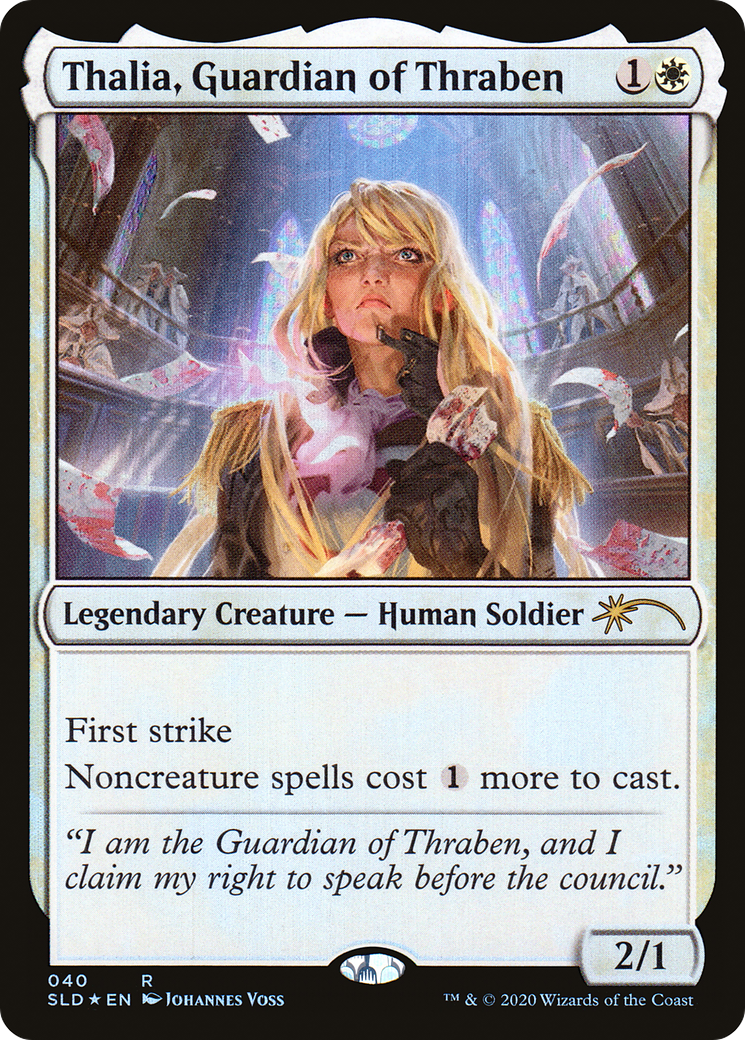 Image of Thalia, Guardian of Thraben (40) [Secret Lair Drop Series]