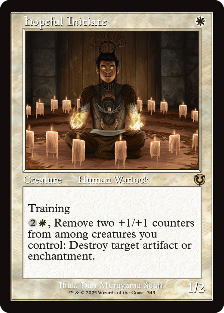 Image of Hopeful Initiate (Retro Frame) [Innistrad Remastered]