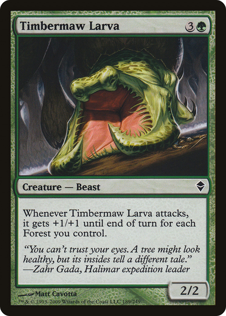Image of Timbermaw Larva [Zendikar]