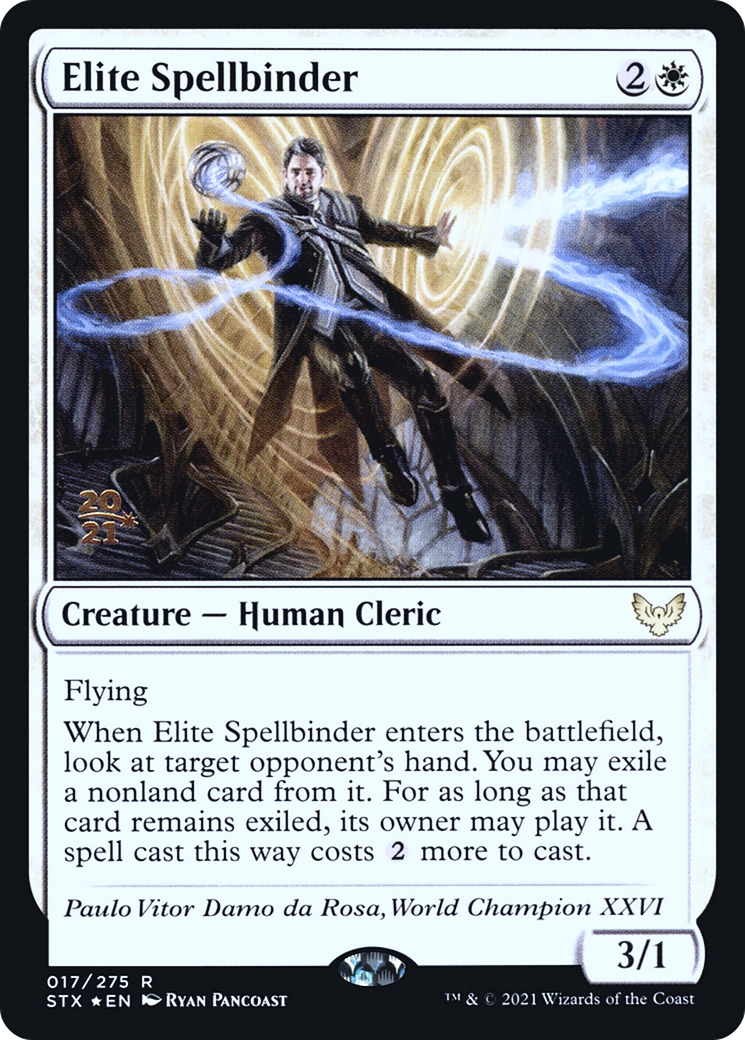 Image of Elite Spellbinder [Strixhaven: School of Mages Prerelease Promos]