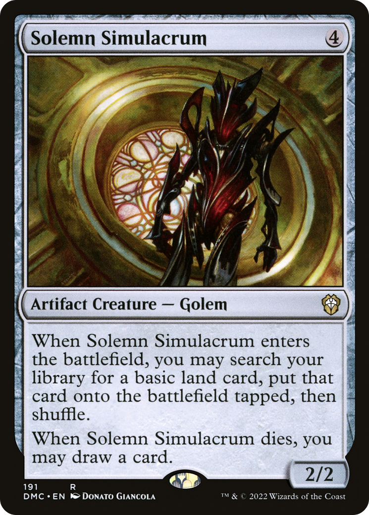 Image of Solemn Simulacrum [Dominaria United Commander]