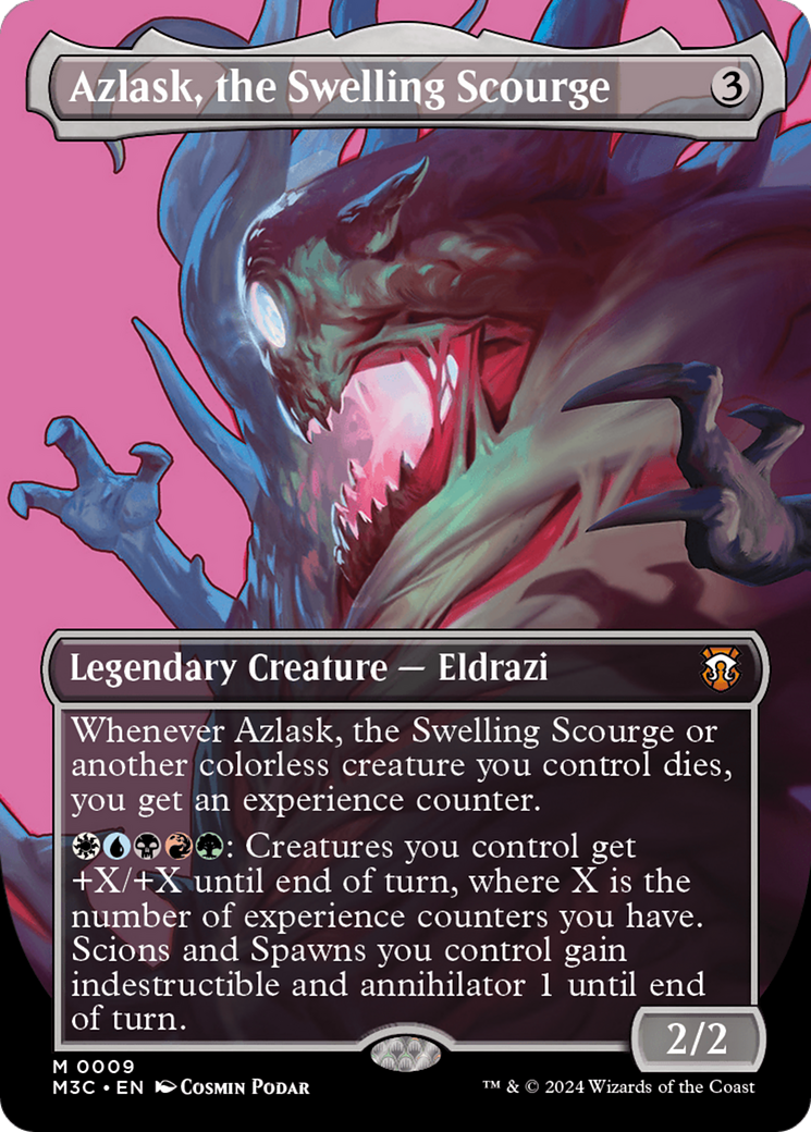 Image of Azlask, the Swelling Scourge (Borderless) [Modern Horizons 3 Commander]