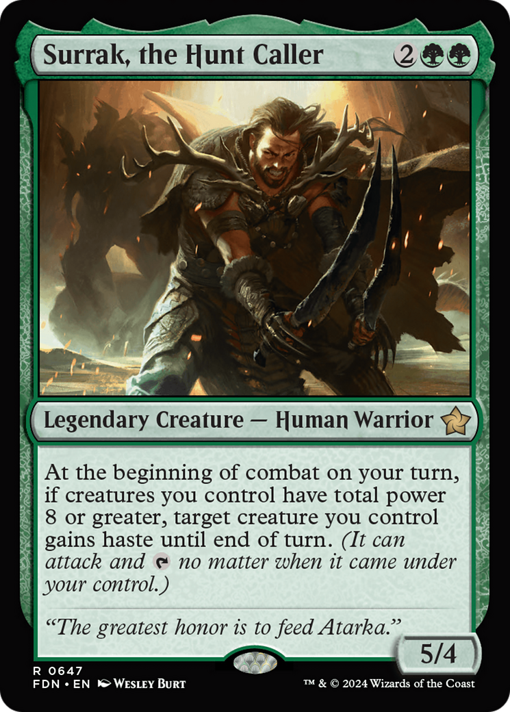 Image of Surrak, the Hunt Caller [Foundations]